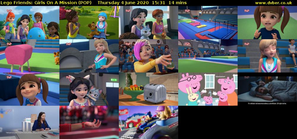 Lego Friends: Girls on a Mission (POP) Thursday 4 June 2020 15:31 - 15:45