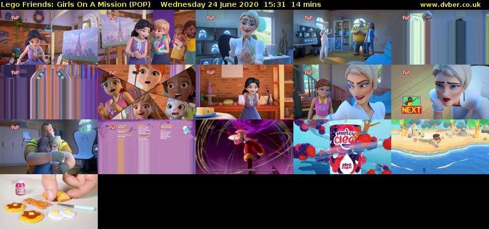 Lego Friends: Girls on a Mission (POP) Wednesday 24 June 2020 15:31 - 15:45