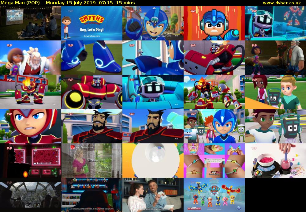 Mega Man (POP) Monday 15 July 2019 07:15 - 07:30