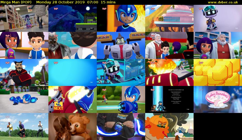 Mega Man (POP) Monday 28 October 2019 07:00 - 07:15