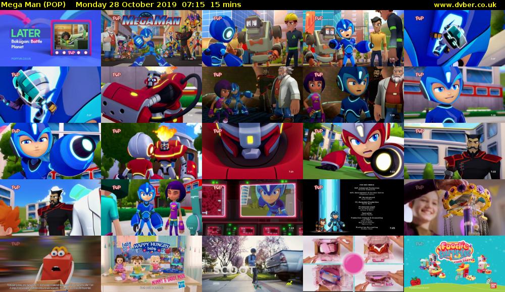 Mega Man (POP) Monday 28 October 2019 07:15 - 07:30