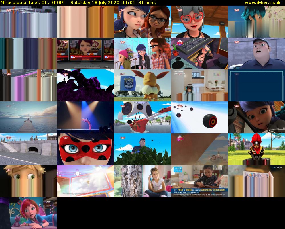 Miraculous: Tales Of... (POP) Saturday 18 July 2020 11:01 - 11:32