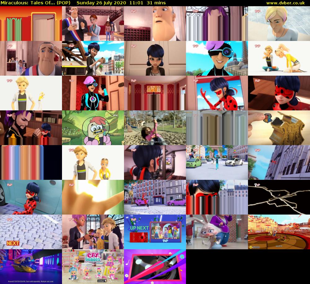 Miraculous: Tales Of... (POP) Sunday 26 July 2020 11:01 - 11:32