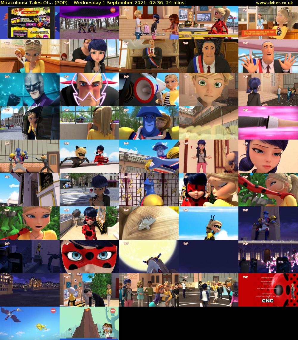 Miraculous: Tales Of... (POP) Wednesday 1 September 2021 02:36 - 03:00
