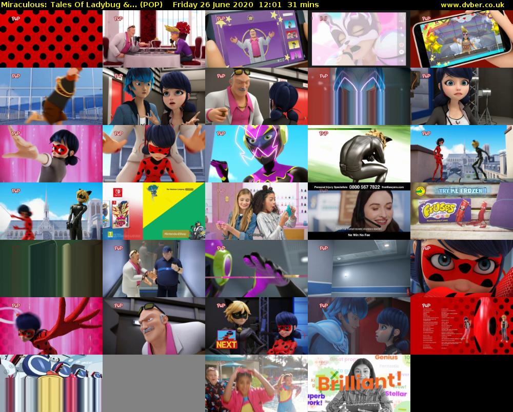 Miraculous: Tales Of Ladybug &... (POP) Friday 26 June 2020 12:01 - 12:32