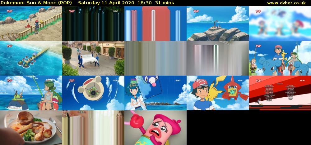 Pokemon: Sun & Moon (POP) Saturday 11 April 2020 18:30 - 19:01