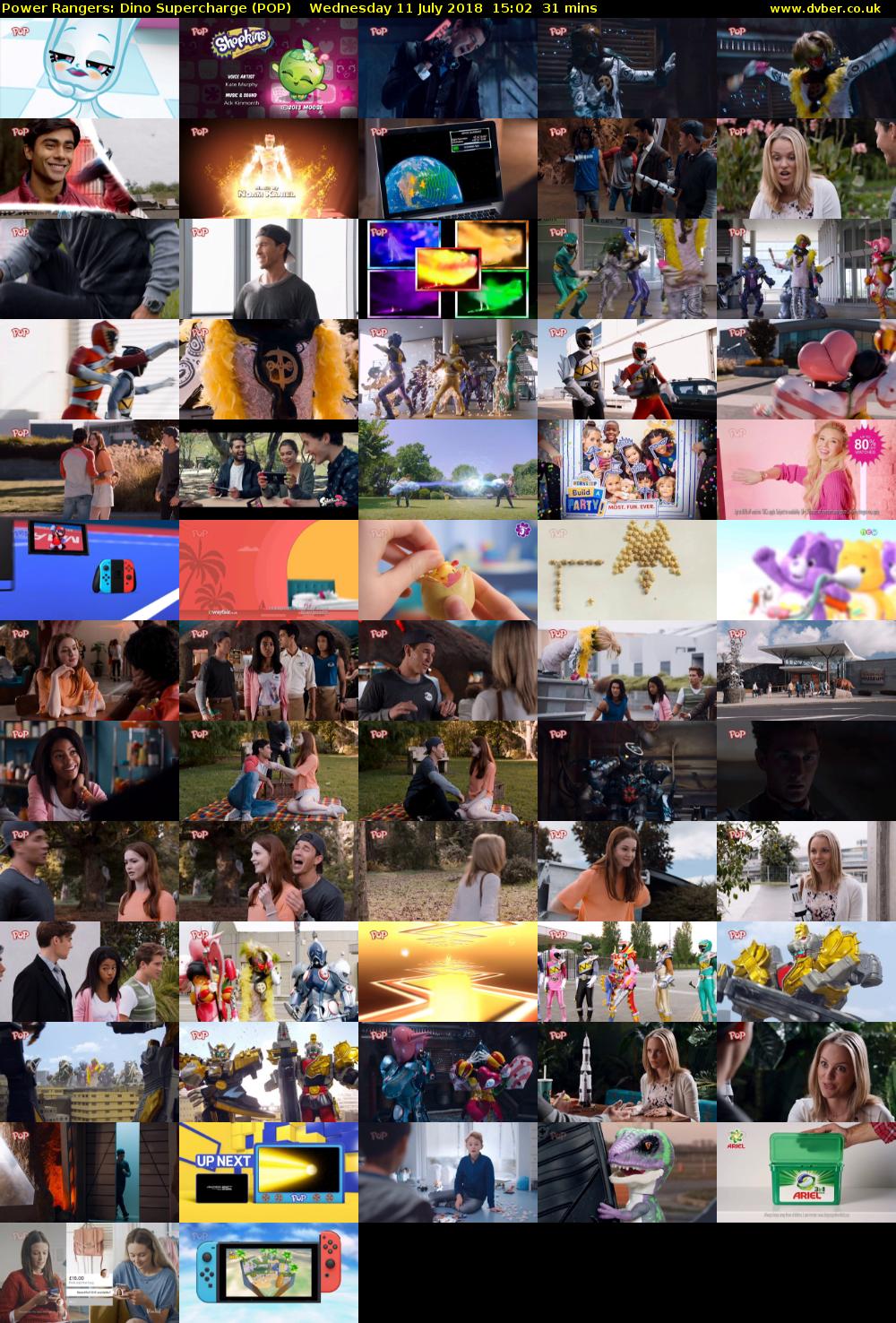 Power Rangers: Dino Supercharge (POP) Wednesday 11 July 2018 15:02 - 15:33