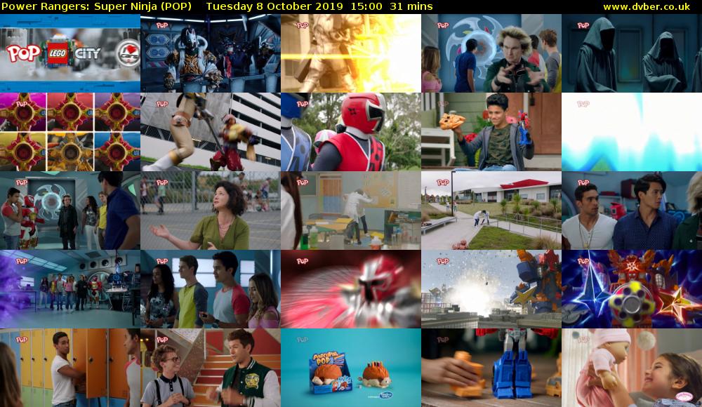 Power Rangers: Super Ninja (POP) Tuesday 8 October 2019 15:00 - 15:31