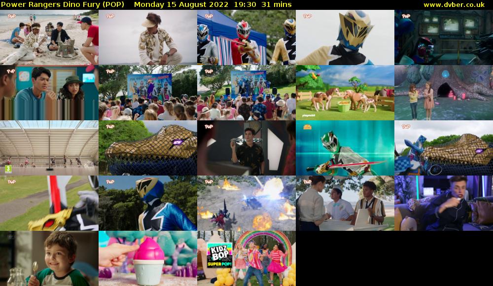 Power Rangers Dino Fury (POP) Monday 15 August 2022 19:30 - 20:01
