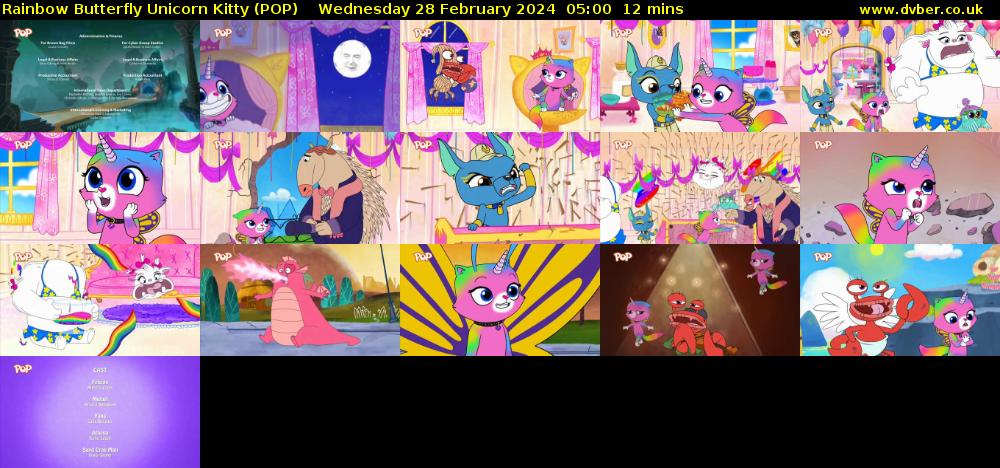 Rainbow Butterfly Unicorn Kitty (POP) Wednesday 28 February 2024 05:00 - 05:12