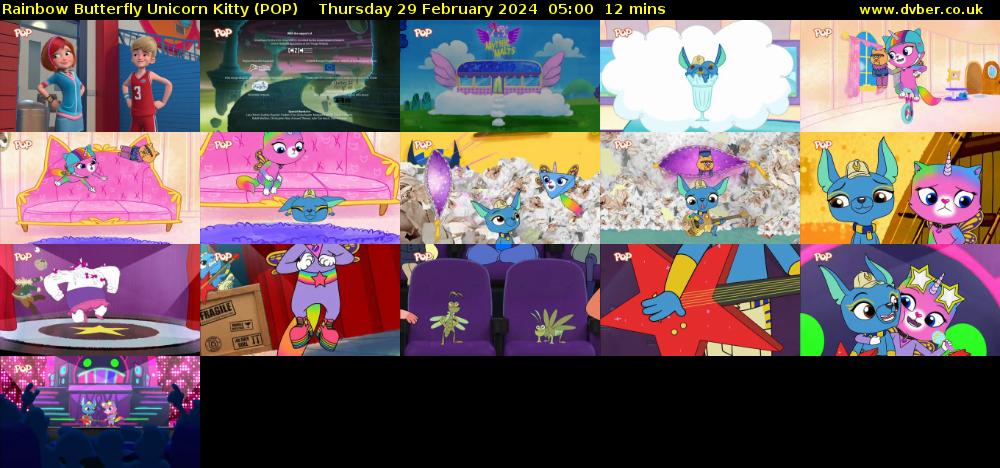 Rainbow Butterfly Unicorn Kitty (POP) Thursday 29 February 2024 05:00 - 05:12