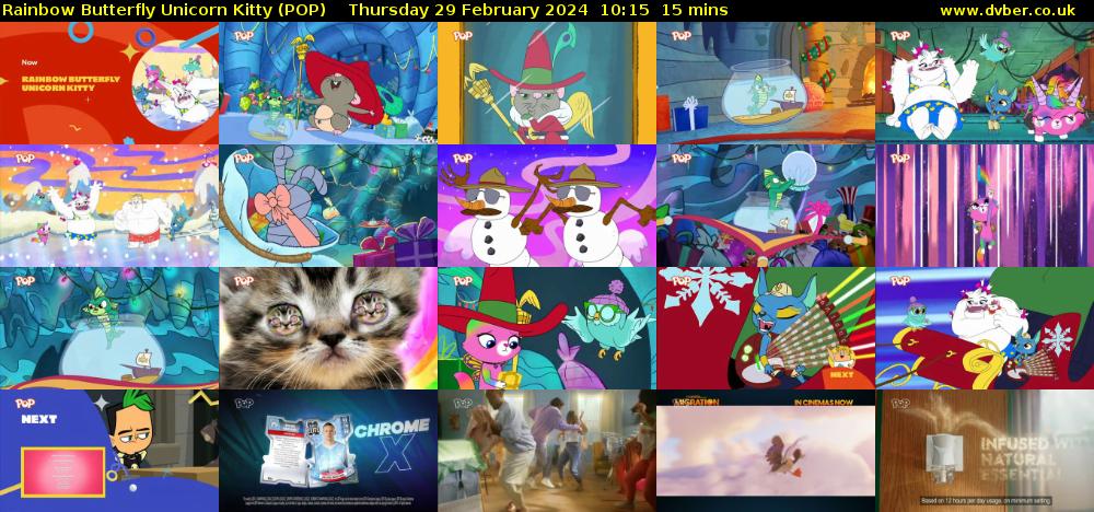 Rainbow Butterfly Unicorn Kitty (POP) Thursday 29 February 2024 10:15 - 10:30