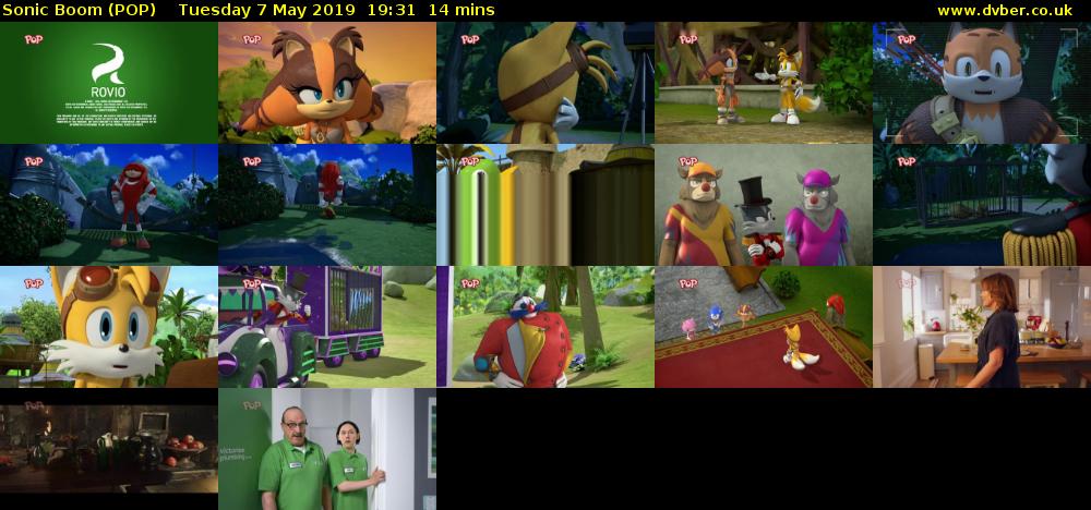 Sonic Boom (POP) Tuesday 7 May 2019 19:31 - 19:45
