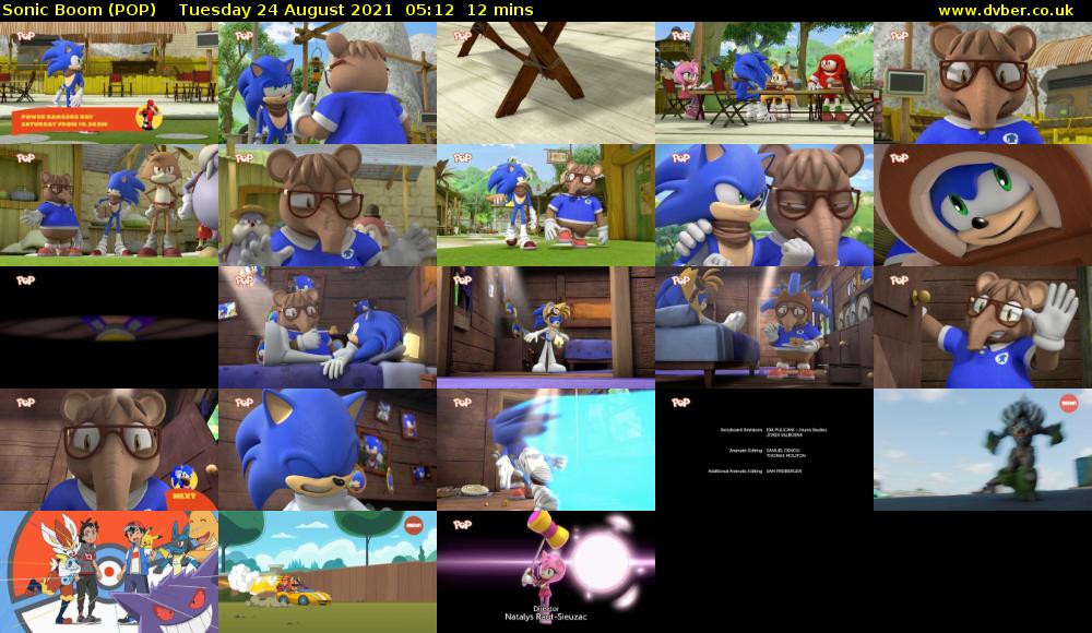 Sonic Boom (POP) Tuesday 24 August 2021 05:12 - 05:24