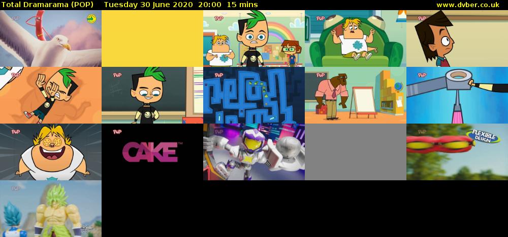 Total Dramarama (POP) Tuesday 30 June 2020 20:00 - 20:15