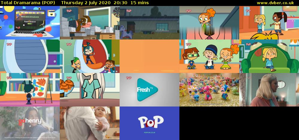 Total Dramarama (POP) Thursday 2 July 2020 20:30 - 20:45