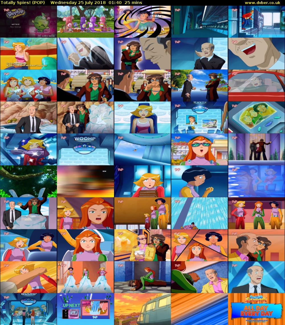 Totally Spies! (POP) Wednesday 25 July 2018 01:40 - 02:05