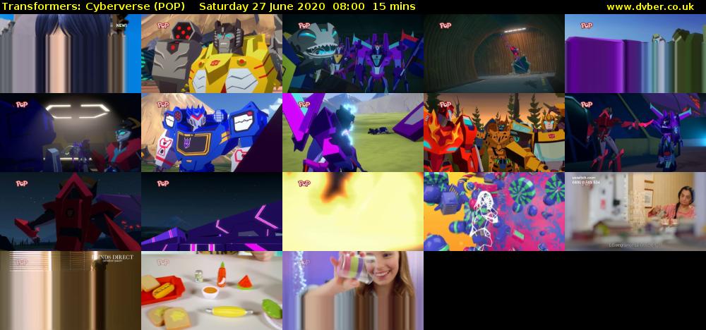 Transformers: Cyberverse (POP) Saturday 27 June 2020 08:00 - 08:15