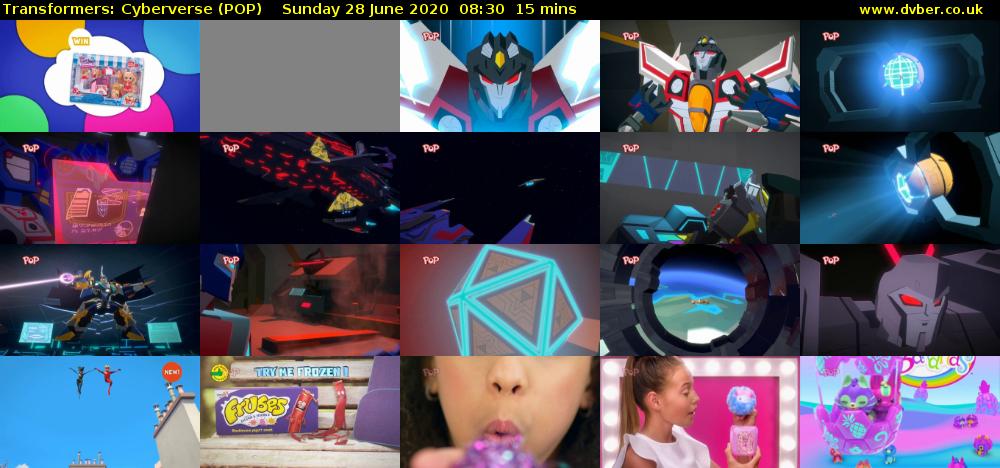 Transformers: Cyberverse (POP) Sunday 28 June 2020 08:30 - 08:45
