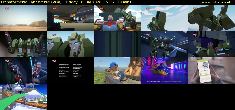 Transformers: Cyberverse (POP) Friday 10 July 2020 19:32 - 19:45
