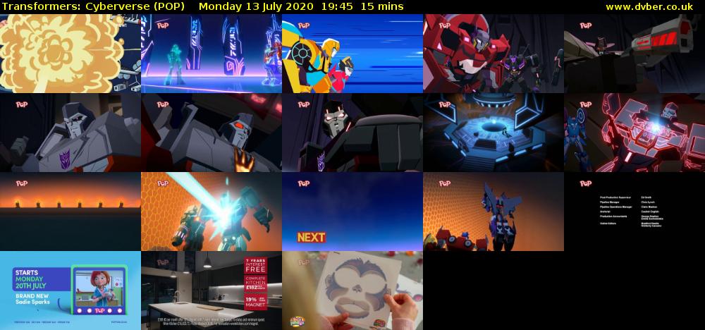 Transformers: Cyberverse (POP) Monday 13 July 2020 19:45 - 20:00