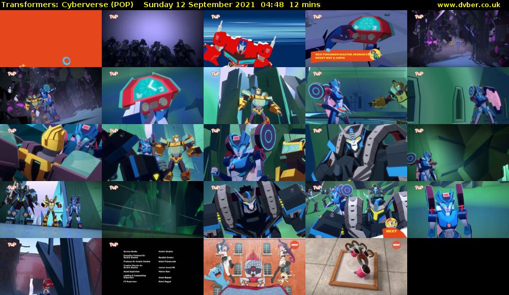 Transformers: Cyberverse (POP) Sunday 12 September 2021 04:48 - 05:00
