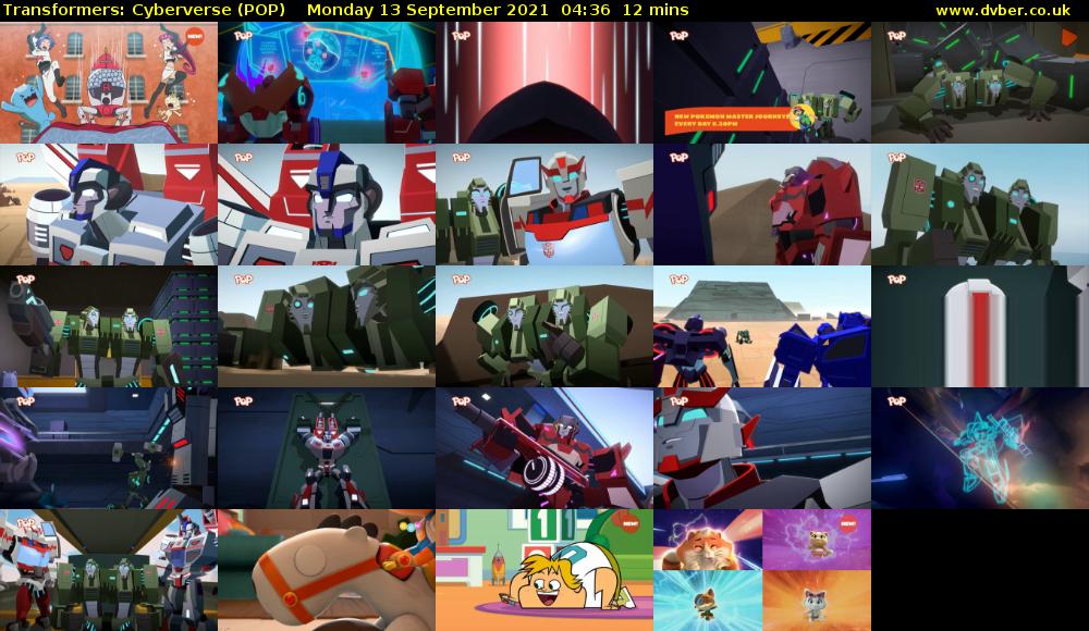 Transformers: Cyberverse (POP) Monday 13 September 2021 04:36 - 04:48