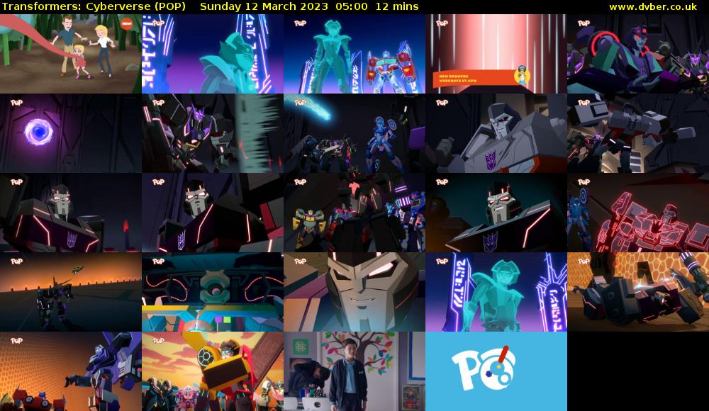 Transformers: Cyberverse (POP) Sunday 12 March 2023 05:00 - 05:12