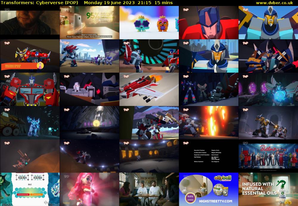 Transformers: Cyberverse (POP) Monday 19 June 2023 21:15 - 21:30