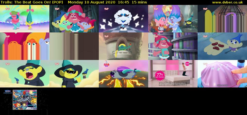 Trolls: The Beat Goes On! (POP) Monday 10 August 2020 16:45 - 17:00