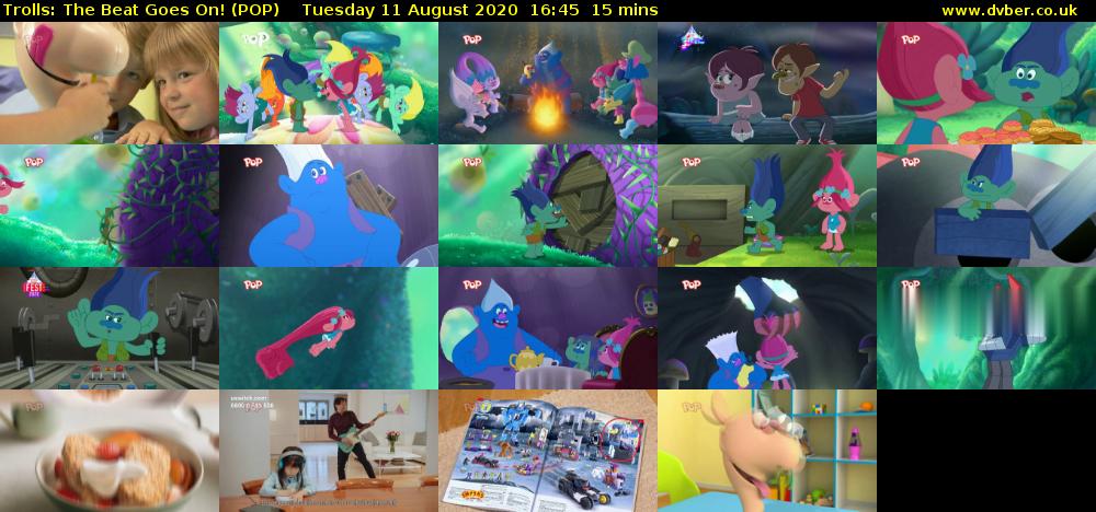 Trolls: The Beat Goes On! (POP) Tuesday 11 August 2020 16:45 - 17:00