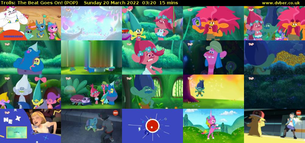 Trolls: The Beat Goes On! (POP) Sunday 20 March 2022 03:20 - 03:35