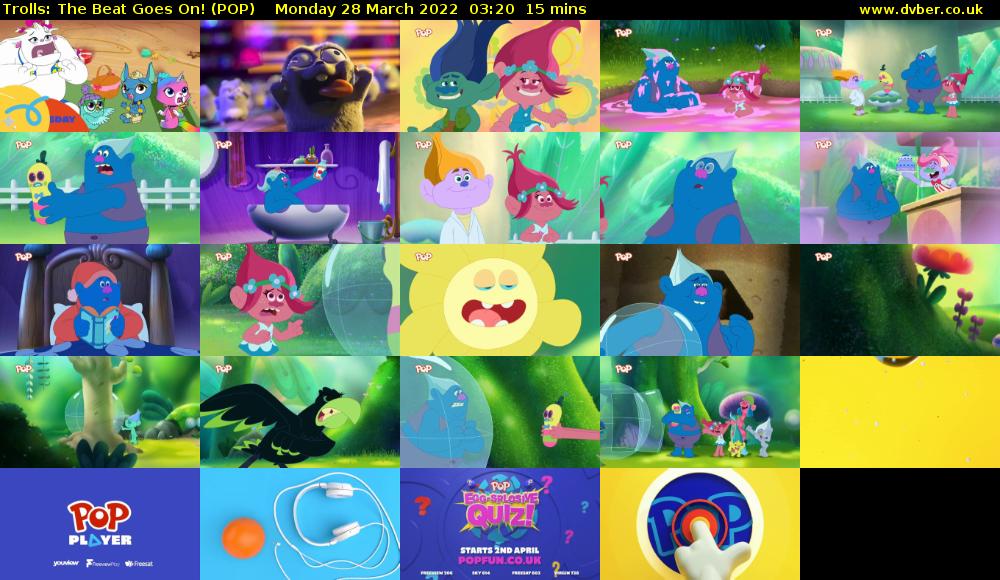 Trolls: The Beat Goes On! (POP) Monday 28 March 2022 03:20 - 03:35