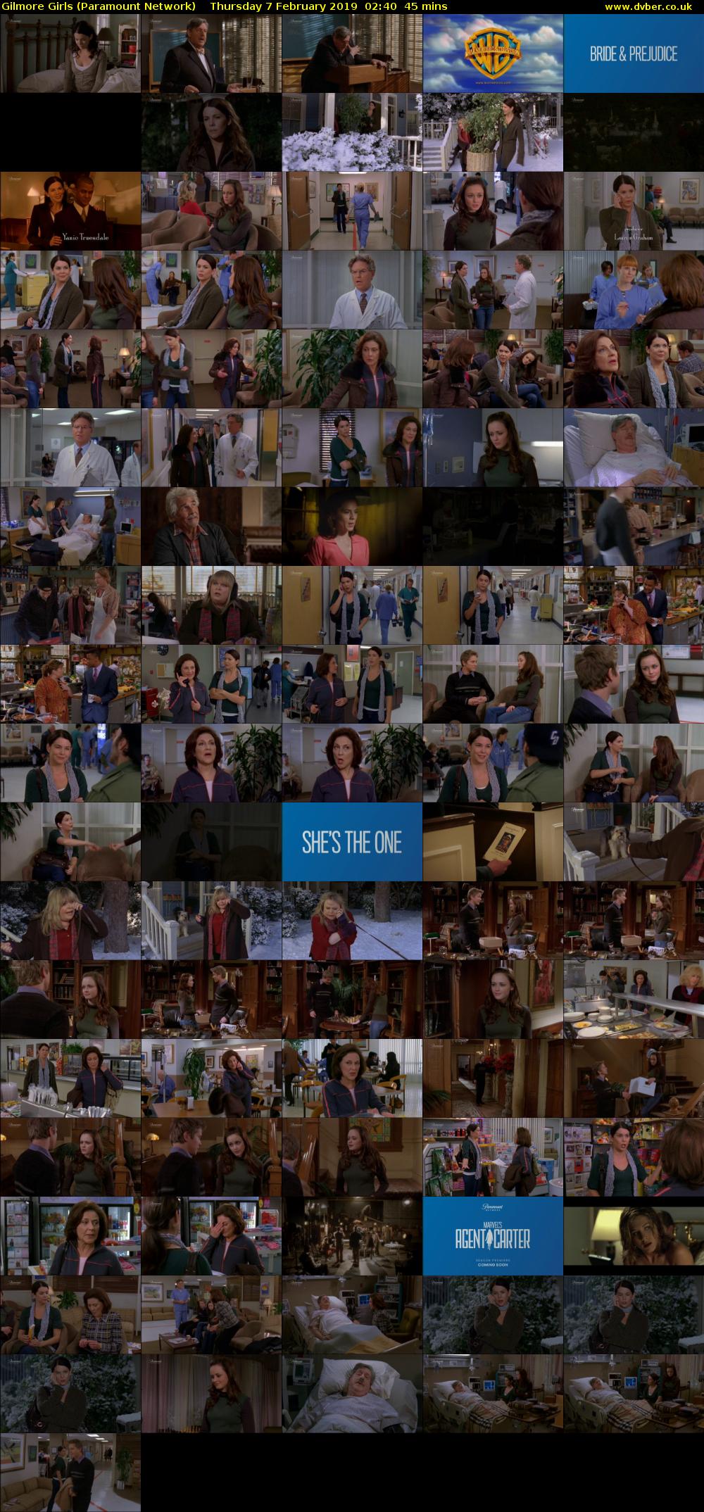 Gilmore Girls (Paramount Network) Thursday 7 February 2019 02:40 - 03:25