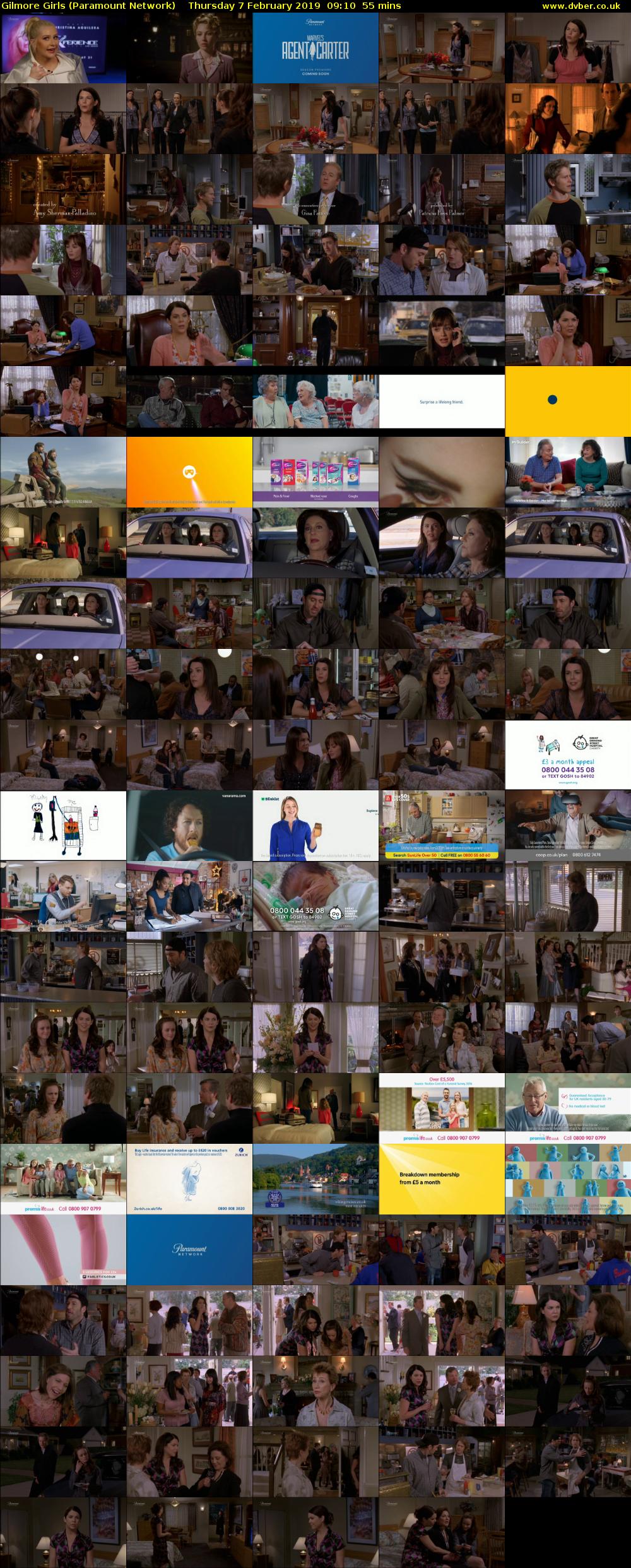 Gilmore Girls (Paramount Network) Thursday 7 February 2019 09:10 - 10:05