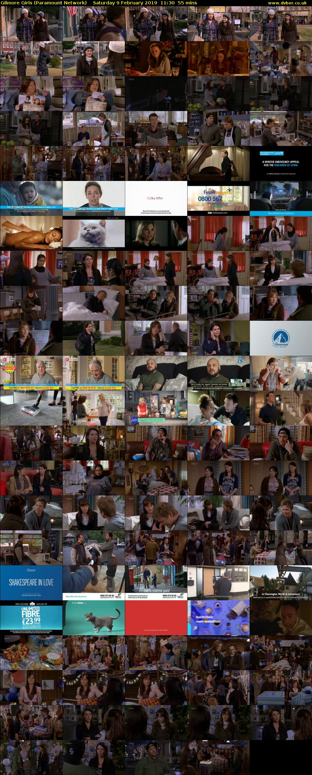 Gilmore Girls (Paramount Network) Saturday 9 February 2019 11:30 - 12:25