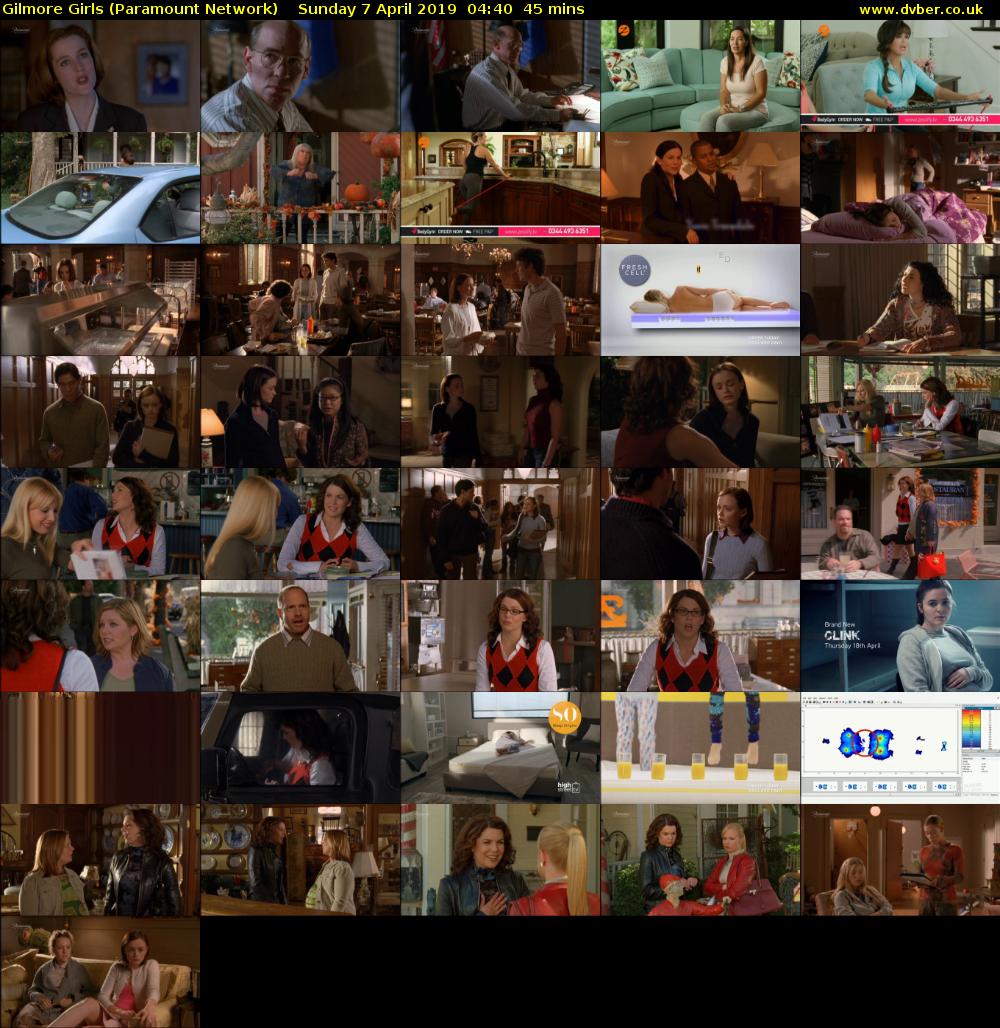 Gilmore Girls (Paramount Network) Sunday 7 April 2019 04:40 - 05:25