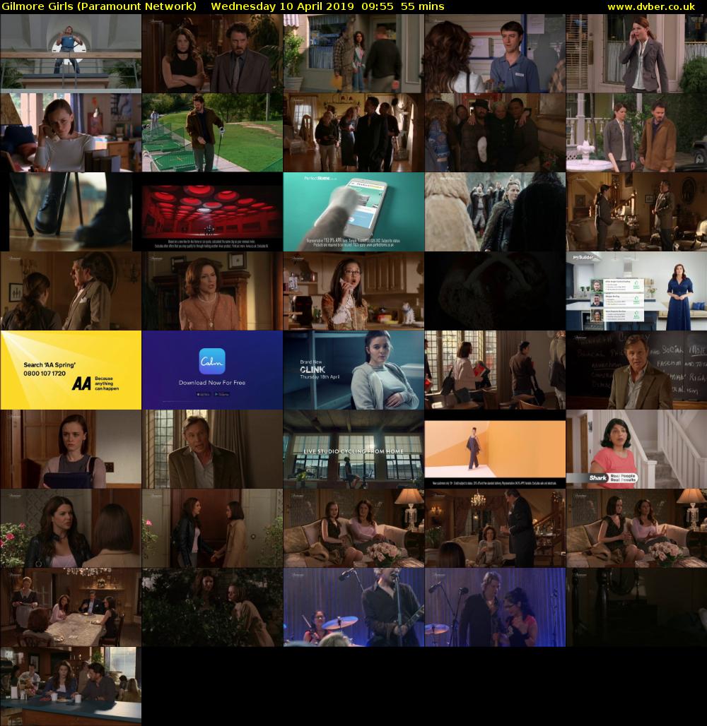 Gilmore Girls (Paramount Network) Wednesday 10 April 2019 09:55 - 10:50