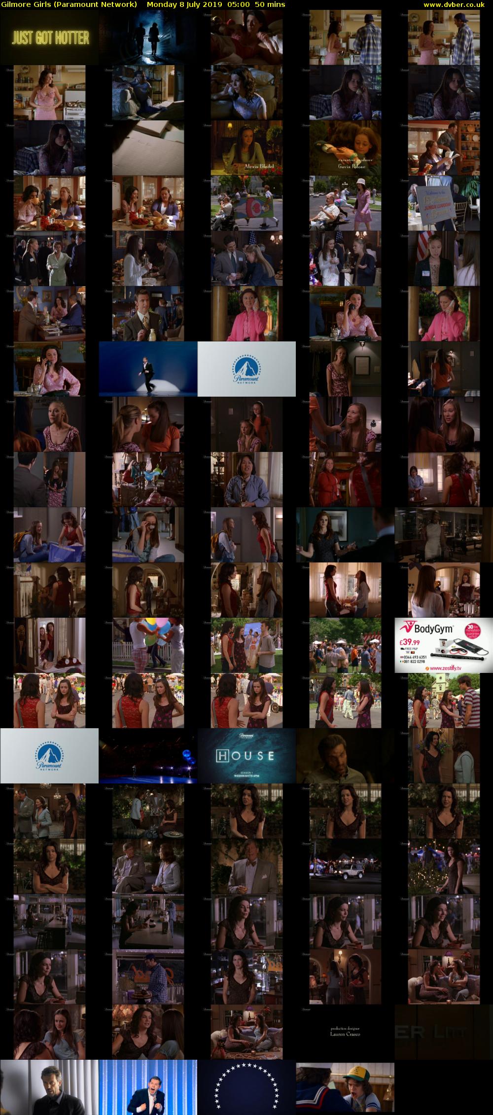 Gilmore Girls (Paramount Network) Monday 8 July 2019 05:00 - 05:50