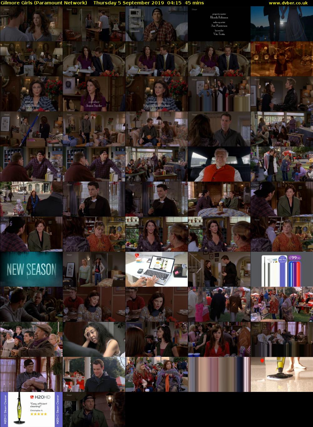 Gilmore Girls (Paramount Network) Thursday 5 September 2019 04:15 - 05:00