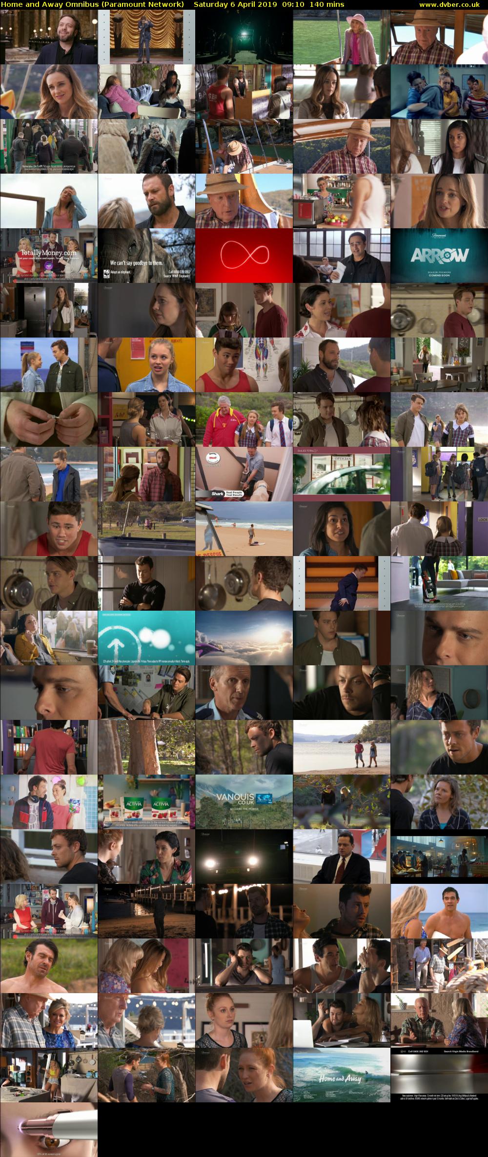Home and Away Omnibus (Paramount Network) Saturday 6 April 2019 09:10 - 11:30