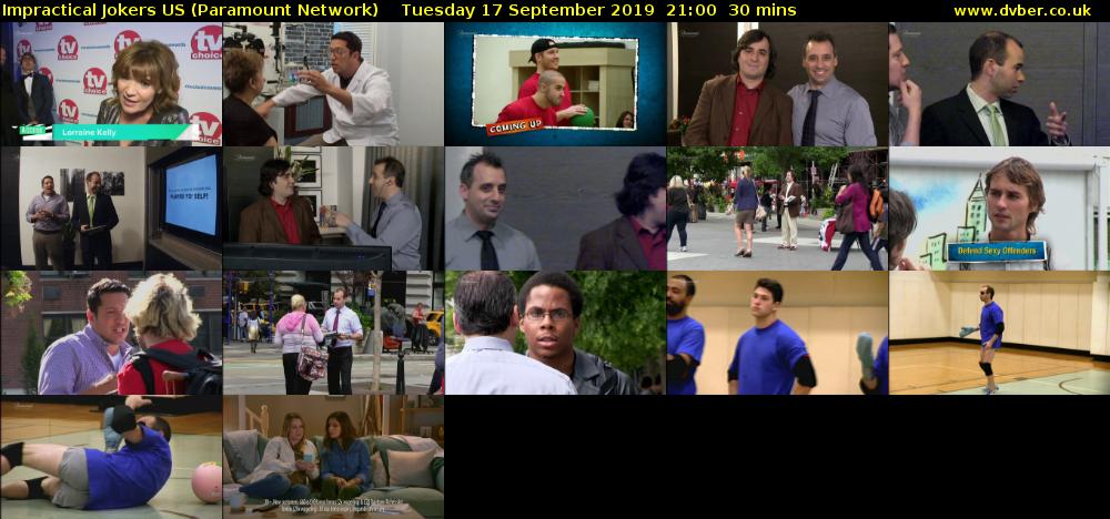 Impractical Jokers US (Paramount Network) Tuesday 17 September 2019 21:00 - 21:30
