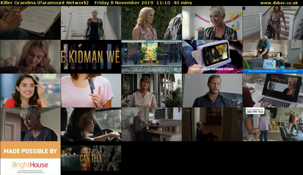 Killer Grandma (Paramount Network) Friday 8 November 2019 11:10 - 11:50