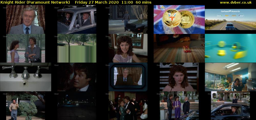 Knight Rider (Paramount Network) Friday 27 March 2020 11:00 - 12:00