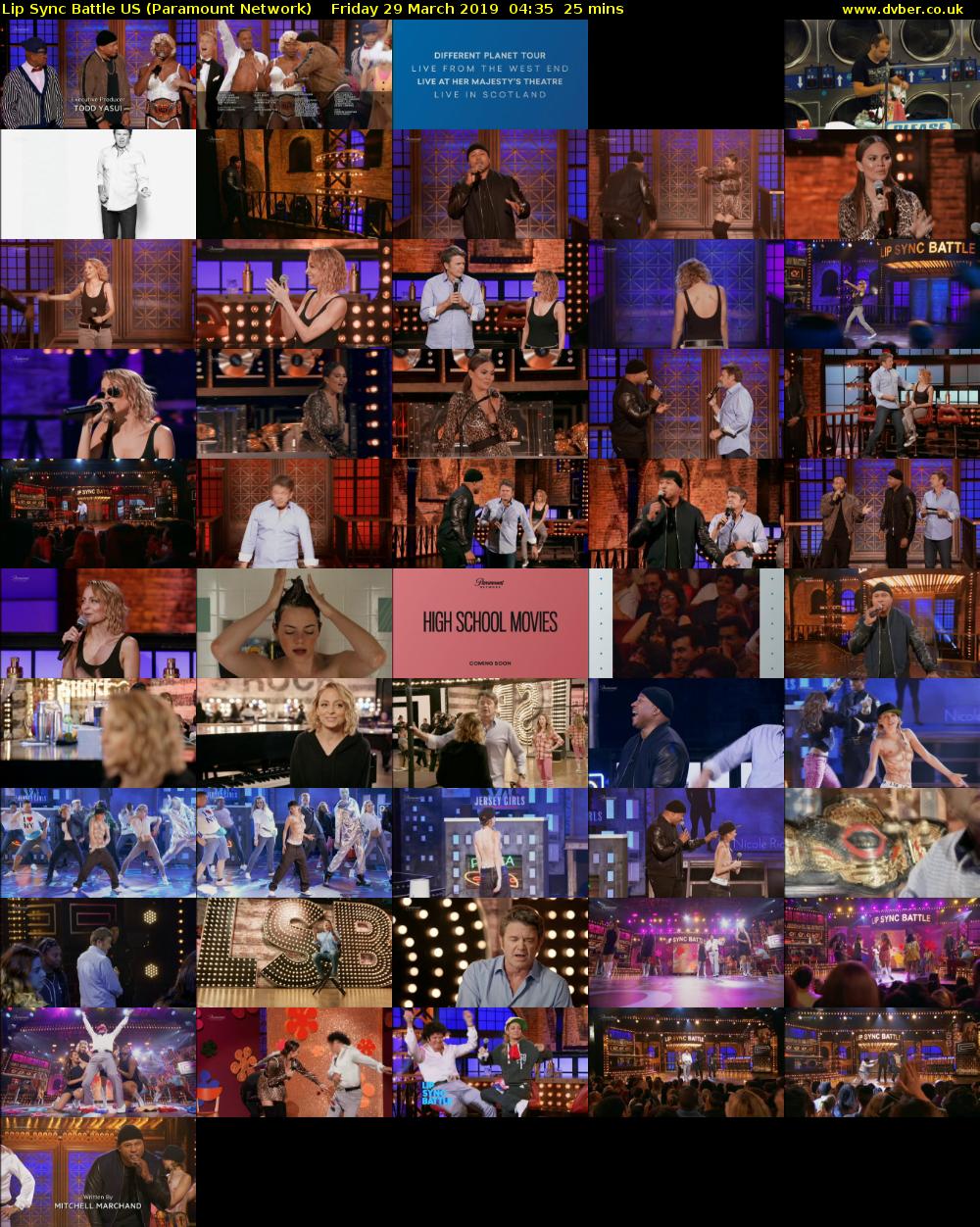 Lip Sync Battle US (Paramount Network) Friday 29 March 2019 04:35 - 05:00
