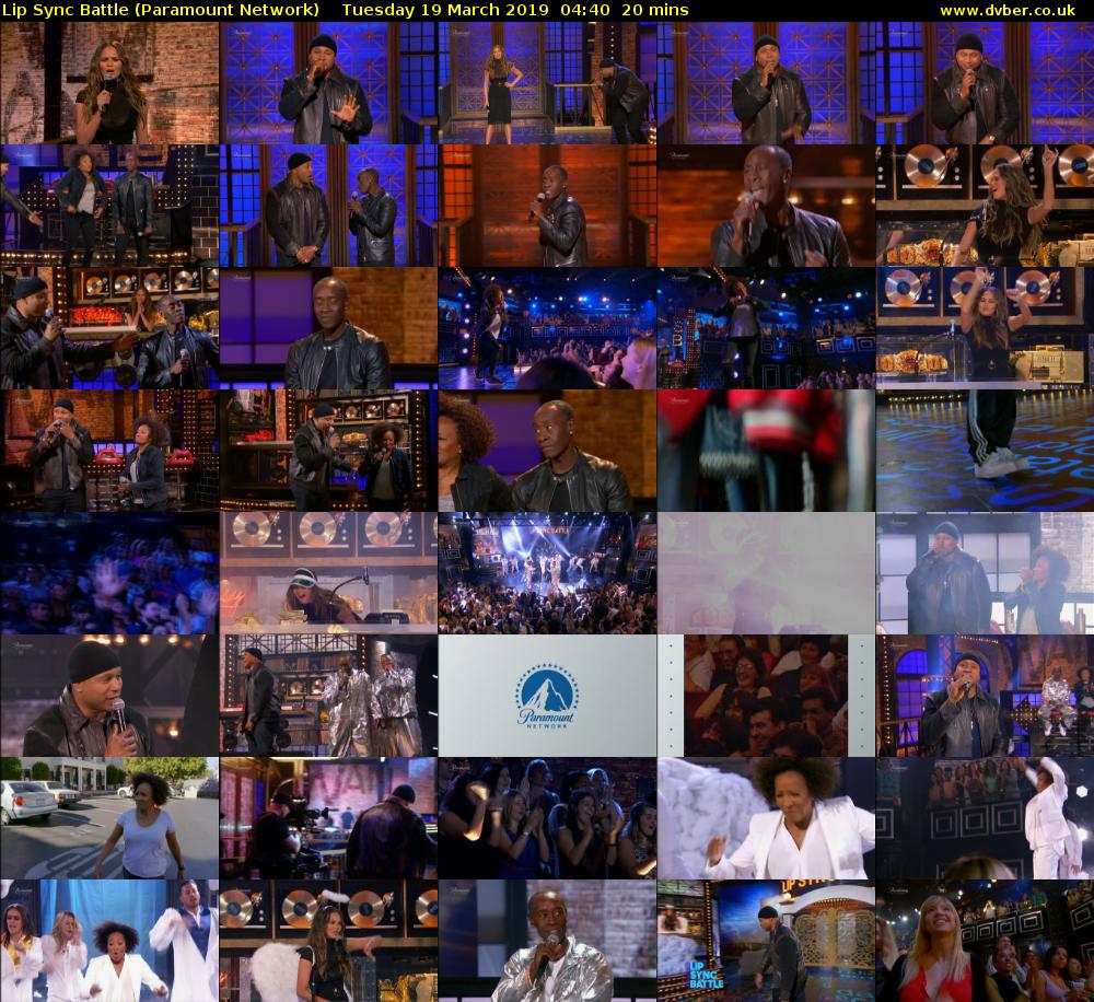 Lip Sync Battle (Paramount Network) Tuesday 19 March 2019 04:40 - 05:00