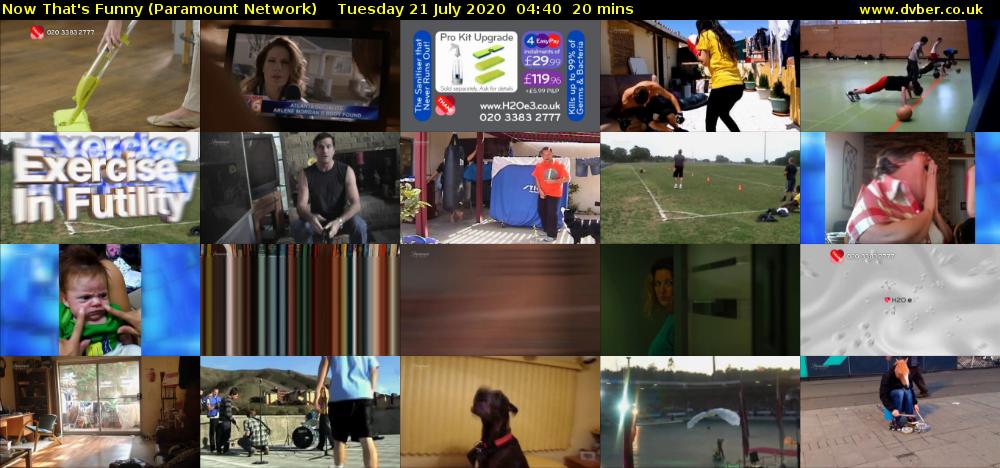 Now That's Funny (Paramount Network) Tuesday 21 July 2020 04:40 - 05:00