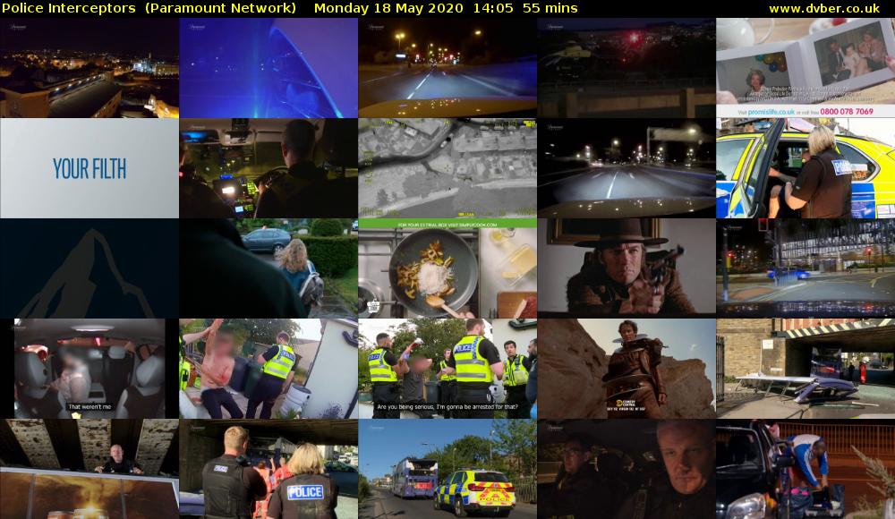 Police Interceptors  (Paramount Network) Monday 18 May 2020 14:05 - 15:00