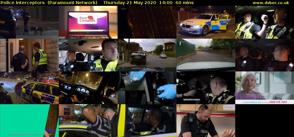 Police Interceptors  (Paramount Network) Thursday 21 May 2020 14:00 - 15:00