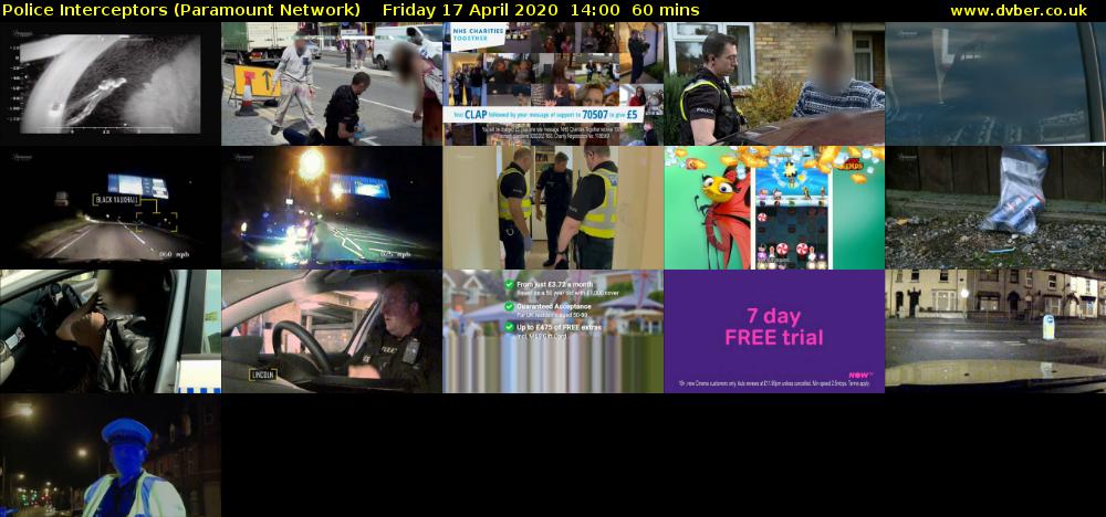 Police Interceptors (Paramount Network) Friday 17 April 2020 14:00 - 15:00